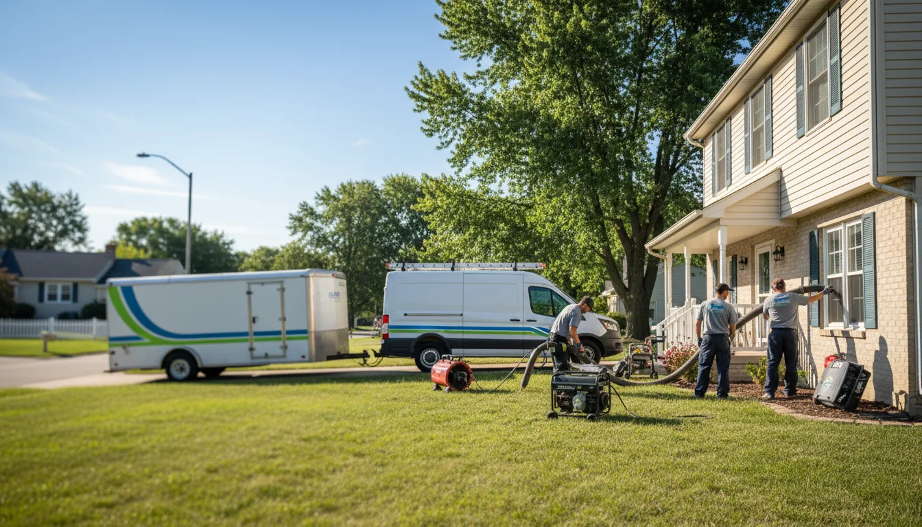 Flooded Basement Restoration And Cleanup With Repair in Perronville, MI near me